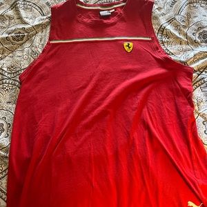 Puma Scuderia Ferrari Men’s Tank Top / Color: Red / Size: Large / Used